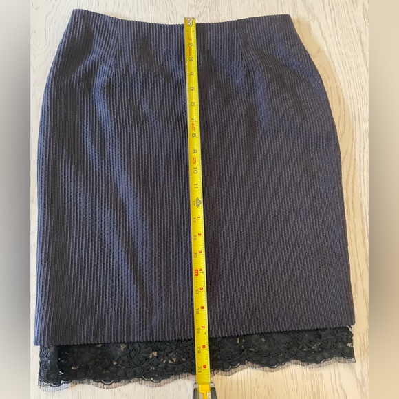 Women's Lace Embellished Skirt suit with rhinestone buttons - Picture 10 of 13